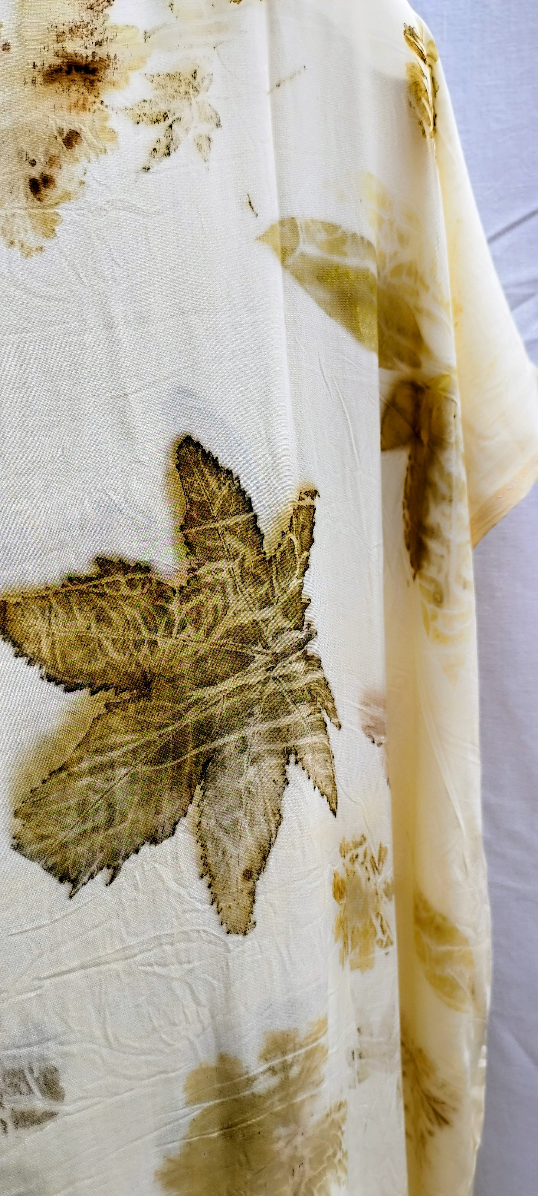 Vestido de Seda Ecoprint — foto 3